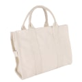 Miniatyrbillede 6 af 7: Mulepose Dame Canvas Single Shoulder School Casual Håndtaske med lynlås Justerbar rem Beige M