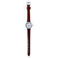 Miniatyrbillede 7 af 8: Elegant Lille Simpel Mode Kvinder Ur Retro Læder Mini Armbåndsur (Kaffe)