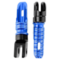 Miniatyrbillede 2 af 8: Et par forreste fodhviler pedaler i aluminiumslegering Passer til Kawasaki Ninja Z125 PRO Z250/SL Z400 Z900Blue