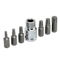 Miniatyrbillede 6 af 8: 7 ST skruenøgle YT‑0410 Stål Drivfatninger Nøglebitsæt 12,7 mm 9,5 mm drivbitsholder