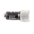 Miniatyrbillede 6 af 8: USB Billader 5V Rhinestone Dekoration Dual Port Hurtigopladningsadapter Bilinteriørtilbehør Hvid