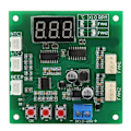 Miniatyrbild 2 av 8: DC10‑60V 2-kanals 4-tråds fläkt PWM temperaturhastighetsregulator styrmodul interna fläktkomponenter