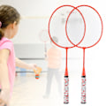 Miniatyrbild 5 av 8: Badmintonracket för barn med 2 bollar Set Utomhus Sport Spel Barn Pojkar Flickor Leksak Fluorescerande Orange