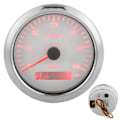 Miniatyrbild 7 av 8: 85mm GPS-hastighetsmätare 0‑60KM/H LCD-display med kilometerräknare och justerbar bakgrundsbelysning för bilar, båtar 9‑32V DC Vit