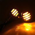 Miniatyrbillede 6 af 8: 1 par Retro Style Universal Blinklys Lampe Motorcykel Modifikation Tilbehør Sølv