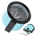 Miniatyrbild 7 av 8: Universal oljetrycksmätare 12V 07kg/cm 52mm Dia Bilinstrument W/Sensor Vitt LED-ljus