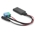 Miniatyrbilde 3 av 8: 59,1 tommer Bluetooth 5.0 AUX-kabel lydadapter med mikrofon, passer for stereo 8-pinners og 6-pinners porter