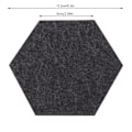 Miniatyrbillede 7 af 8: Hexagon Filt Underlagssæt - 10 stk. til Drikkevarer, Øl, Kaffe - Skridsikker og Varmebestandig
