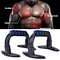 Miniatyrbillede 5 af 8: 1 stk Push-up Stativ Bar til Fitness Sportsudstyr til Træning Bodybuilding (blå)