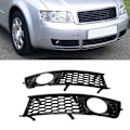 Miniatyrbilde 7 av 8: 2 stk Bil Front Bumper Tåkelysgrill Nedre Side Tåkelysgrill for Audi A4 B6 2002-2005