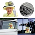 Pikkukuva 3 / 8: Kuningattaren Auton Tarra Auton Ikkunan Tarra Vedenkestävä PVC Kuningattaren Juhlavuosi 2022 Koristeet Auton Ikkunan Tarra Union Jack Koriste