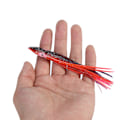 Miniatyrbilde 4 av 7: 11cm 5 stk/pakke Blekksprut/Bladlus Myk Havfiske Agnsfisk Realistiske Lokker Fisketilbehør (Rød)