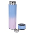 Miniatyrbillede 3 af 8: Smart LED Display Vakuum Isoleret Vandflaske 500ml - Blå/Pink