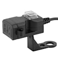 Pikkukuva 2 / 8: 12V Kaksois-USB-portti Moottoripyörälaturi Vedenpitävä Ohjaustangon Laturi 5V 1A / 2.1A Adapteri Puhelimen Virtapistoke 12-24V