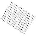 Miniatyrbillede 5 af 8: 100 stk. Fiske Flydende Linje Stopper Olivenformet Sort Space Bean Fisketilbehør