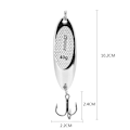 Miniatyrbilde 5 av 6: 47g Sølvmetall Fiske Agner Fiske Agner Gløder I Mørket Fiskeutstyr For Fiske Aktiviteter
