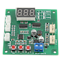 Miniatyrbild 3 av 8: DC10‑60V 2-kanals 4-tråds fläkt PWM temperaturhastighetsregulator styrmodul interna fläktkomponenter