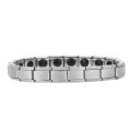 Miniatyrbilde 4 av 8: Enkel Unisex Titanstål Armbånd Smykke Bangle for Helse Energi (Sølv)