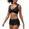 Dambikiniset Baddräkt Strandkläder - YUHAO Svart Black XL