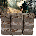 Miniatyrbild 2 av 8: Triple Open Top Magazine Molle Pouch Militärväska för Väst Utomhustillbehör (AOR1)