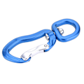 Miniatyrbillede 4 af 8: Multifunktionel Karabiner i Aluminiumlegering til Udendørs Bjergbestigning Sikker Lås D-Spænde Blå