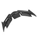 Miniatyrbillede 6 af 8: Motorcykel Forlygte Spoiler ABS Slidstærk Aerodynamisk Spoiler Ving Tilbehør til YZF R15 V4 2022 og Nyere Kulfiber Stil