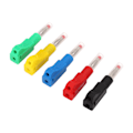 Miniatyrbilde 6 av 8: 10 stk 4mm Inntrekkbare Bananplugger Sveisebare Testledninger Ender CAT II 600V 32A 5 Farger for 3C Digitalt Utstyr