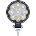 Pikkukuva 2 / 8: 27W 9LED Työvalo 6000K 3000LM Pyöreä Lamppu IP67 Vedenpitävä Universaali Auto Moottoripyörä