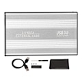 Miniatyrbilde 1 av 8: USB3.0 HDD-kabinett 2,5 tommer 5 Gbps Ultra tynn lett HDD-kabinett-adapter for bærbare datamaskiner for WIN 7 for WIN 10 Sølv