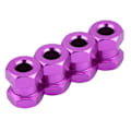 Miniatyrbillede 3 af 8: 4 stk. 12mm RC Hex Hjulnav Metal Adapter til D90 AX10 CC01 SCX10 F350 Crawler (15mm Lilla)