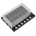 Miniatyrbillede 6 af 8: Universal 1 i 12 ud sikringsholder elektrisk sikringsboks 10‑32V med LED-advarselsindikatorer til bilbåd autocamper