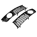 Miniatyrbilde 3 av 8: 2 stk Bil Front Bumper Tåkelysgrill Nedre Side Tåkelysgrill for Audi A4 B6 2002-2005