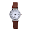 Miniatyrbillede 1 af 8: Elegant Lille Simpel Mode Kvinder Ur Retro Læder Mini Armbåndsur (Kaffe)