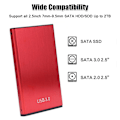 Miniatyrbilde 5 av 8: USB 3.0 til 2,5 tommers SATA harddisker med USB 3.0 datakabel