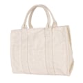 Miniatyrbillede 3 af 7: Mulepose Dame Canvas Single Shoulder School Casual Håndtaske med lynlås Justerbar rem Beige M