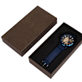 Miniatyrbillede 1 af 8: FORSINING Automatisk Mekanisk Ur Vandafvisende PU Læderrem Mænd Armbåndsur