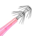 Miniatyrbilde 6 av 7: 5 stk 9,5 cm Plast Hard Blekksprut Fiske Agner Med Dobbel Krok (Rosa)