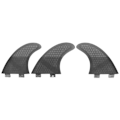 Miniatyrbillede 4 af 8: 3 stk. Glasfiber Surfbræt G3/G5 Finner Surfing Stand Up Paddle Fin Thruster (Sort)