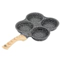 Miniatyrbillede 7 af 8: Non-Stick 4-Huls Æggepande: Perfekt til Induktionsplader og Gasskomfur