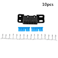 Pikkukuva 4 / 8: OBD2 II 16-nastainen naarasliitin OBDII-kaapeliauto Adapter Plug Shell Kit GM J1962:lle