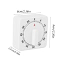 Miniatyrbillede 7 af 8: 60 Minutters Mekanisk Timer - Bærbar Bage- og Køkkenredskab