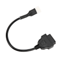 Miniatyrbilde 3 av 8: 6-pinners OBD2 diagnostisk adapter Plastmotorfeildetektorverktøyerstatning for Delphi motorsykkel