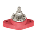Miniatyrbillede 4 af 8: 3/8in Rød M10 Enkelt Stud Strømfordelingsterminal 12V 48V Batteri Junction Post Bus Bar Block Stud til Biler Autocampere Skibe Lastbiler