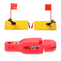 Miniatyrbilde 7 av 8: Snap Release Clip for Plankebrett, Downrigger, Outrigger Power Grip (rød)