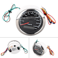 Miniatyrbild 8 av 8: 9‑32V IP67 GPS-hastighetsmätare 200KM/H 0‑999999KM LCD-kilometerräknare Anti‑Dimma Multifunktionsmätare för Bil Motorcyklar Fartyg