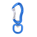 Miniatyrbillede 1 af 8: Multifunktionel Karabiner i Aluminiumlegering til Udendørs Bjergbestigning Sikker Lås D-Spænde Blå