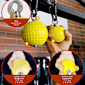 Miniatyrbild 2 av 8: Klättra Pull Up Boll Grepp Halksäkra Handgrepp Styrketränare Tränare för Pull Up Kettlebells Fitness