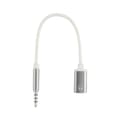 Miniatyrbilde 1 av 9: 3,5 mm hann til Type C hunn hodetelefonadapter USB C til Aux lydkabel Sølv[BEMS] Silver 0.02