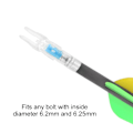 Miniatyrbillede 7 af 8: 6,2 mm Letvægts Arrow LED Lyste Nock med Automatisk Knock Bueskydning Pile Tilbehør Blå