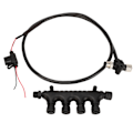 Miniatyrbilde 2 av 8: for NMEA2000-kabel med 4-port T-kontakt 3A sikring 5Pin M12-gjenge 1m lang IP67 Vanntett for Lowrance-nettverk